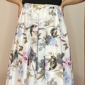 Windsor floral maxi skirt